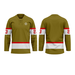 Jersey de Hockey sobre Hielo para Hombre, Personalizado con Logotipo, Color Personalizado, Impermeable, Transpirable, 100% Poliéster, Tallas Grandes, Precio Razonable, MOQ Bajo, para Venta en Línea - Product Image 4