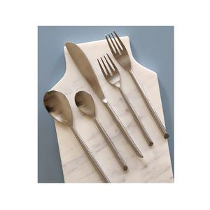 Meilleure vente ensemble de couverts décoratifs Style branche poignée en laiton argenterie ensemble de couverts en acier cuillère fourchette ensemble de couverts ustensiles - Product Image 5