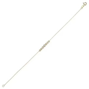 Pulsera de diamantes de burbujas de cadena elegante, diamantes naturales de 0,24 CT, artesanía delicada para regalos de cumpleaños elegantes para él - Product Image 3