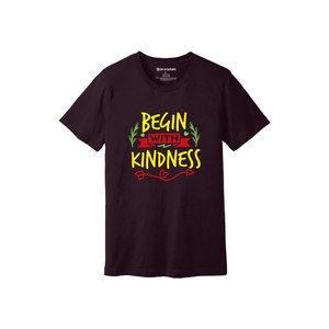 Kindness themes Print 100% camiseta de tela de algodón 160-180 a pesado GSM 12 colores disponibles Personalice su propio diseño y colocación - Product Image 5