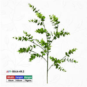 Artificial Eucalyptus Leaf Spray – Realistic Faux Greenery Stem for Home & Event <b>Decoration</b> - Product Image 1