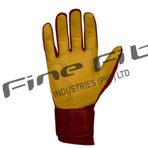 Gants de frappeur en cuir d'agneau personnalisés de haute qualité pour adultes gants de sport confortables à fermeture à boucle respirante pour gaucher - Product Image 4