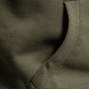 Sudadera con capucha y cremallera para hombre, moda de invierno, patrón sólido, ropa informal estilo Hip Hop, sudaderas con capucha de lana de retazos para hombre - Product Image 3