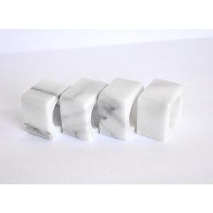 Servilletero de mármol verde de granito, soporte de piedra de lujo, Decoración de mesa, anillo de servilleta moderno, acento de mármol sólido, mesa hecha a mano - Product Image 5