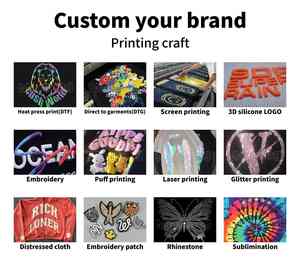 Camiseta personalizada de manga corta para hombre, personalizada de fábrica, 100% algodón, transpirable, multicolor, DTG, bordado, nuevo diseño de moda - Product Image 2