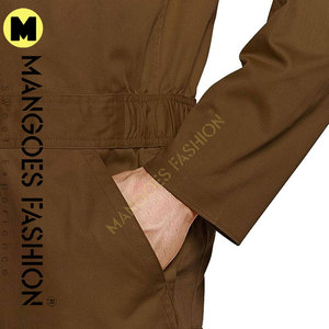 Men's Zip-Front Waterproof ANSI Class 1 Safety Coverall Stain Wrinkle Resistant Work Jumpsuit Cotton-Polyester-Silk Fabric Multi - Product Image 6