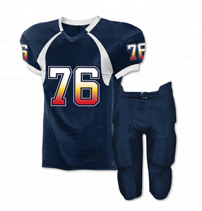 Uniforme de Fútbol Americano Personalizado OEM de Alta Calidad, Elegante, para Adultos, Cómodo, de Manga Corta, Elástico, Talla Grande, Transpirable, para Verano - Product Image 4