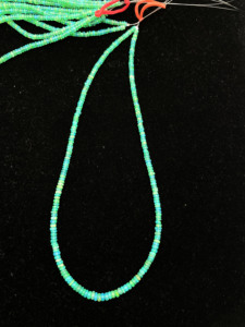 Cuentas de piedras preciosas de ópalo verde natural para la fabricación de joyas 16 pulgadas 3,50-5 MM 33 CT cuentas de ópalo etíope hilo pulido suave - Product Image 3