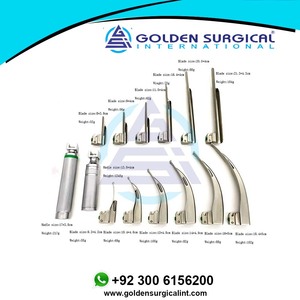 Laryngoscope vétérinaire pour anesthésie animale, intubation de la gorge et de la trachée, fibre optique, lumière LED, 12 lames, 2 poignées, laryngoscope pour animaux - Product Image 5