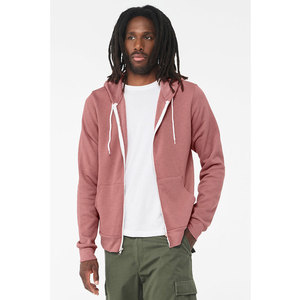 Sweat à capuche classique à fermeture éclair pour hommes Mélange polaire confortable de 80% coton et 20% polyester Essentials Veste à capuche à fermeture éclair complète - Product Image 2