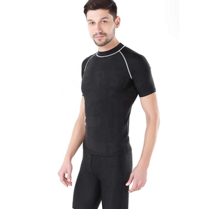 เสื้อรัชการ์ดแขนยาวสำหรับผู้ชายเสื้อรัชการ์ดสำหรับโต้คลื่นว่ายน้ำ MMA และอื่นๆจากปากีสถานออกแบบโลโก้ได้ตามต้องการ - Product Image 3