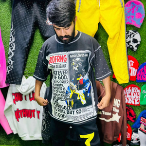 Camiseta de algodón con diamantes de imitación 100% algodón Regular Increíble calidad Cambio rápido Precio bajo Patrón impreso Más importante - Product Image 2