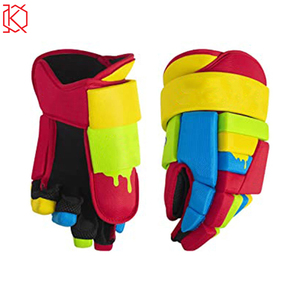 2023 mejores guantes profesionales de hockey sobre hielo personalizados de alta calidad de cuero transpirable para deportes de invierno al por mayor - Product Image 4