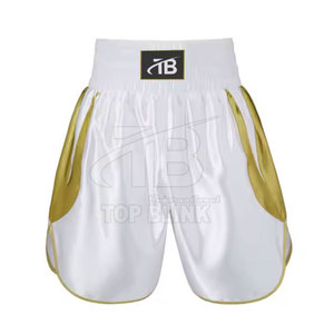 Pantalones cortos de lucha con estampado de logotipo 2025 para entrenamiento de MMA y boxeo Cintura elástica deportiva 100% Poliéster Cintura media Pantalones cortos estampados sólidos - Product Image 1