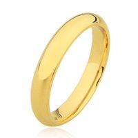 Bague de mariage plate bombée en argent sterling 925, 0,4 cm, unisexe, 4 g, bijoux fins WGAL007
