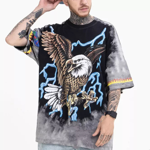 Vente en gros T-shirts personnalisés à impression numérique par sublimation 3D T-shirts graphiques respirants à col montant et anti-rides en vrac - Product Image 1