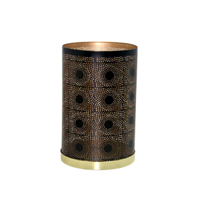 Decoración de mesa Soporte de pilar de vela de hierro Chapado en latón Color Tamaño pequeño para decoración de Navidad y boda - Product Image 2