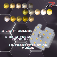 Kit d'éclairage de dôme LED 12V HYUGA pour Cross/Sedan - 6000K, 15 niveaux de luminosité réglables par touche, Plug & Play |   JDM