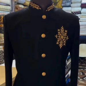 Traje de moda para hombre banquete boda mejor hombre novio fiesta de tres piezas bordado a mano Bandh Gala Jodhpuri traje de boda indio - Product Image 1