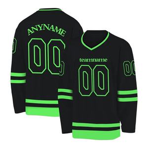 เสื้อเจอร์ซีย์ฮอกกี้น้ำแข็งสำหรับทีมชุดเครื่องแบบฮ็อกกี้น้ำแข็งแห้งเร็วผ้าโพลีเอสเตอร์100% - Product Image 1