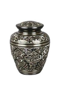 Urne de crémation en métal en aluminium à prix d'usine pour les cendres humaines au prix de gros des urnes de crémation en métal commémoratives de l'Inde - Product Image 1