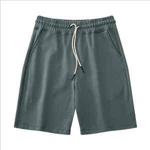 2025 nouvelle mode hommes Fitness sport Shorts en gros imprimé coton polaire Sweat Shorts motif solide - Product Image 3