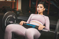 Coussinet d'haltères en mousse enduite de cuir Protection ultime du cou et des épaules Coussinets de poussée de la hanche Gym Squats Haltérophilie Fitness Barbell Pad