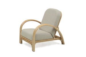 Fauteuil de restaurant moderne en rotin 'Ankara' – Écologique, pour intérieur/extérieur, avec coussin confortable et design élégant - Product Image 4