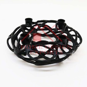 ที่ใส่เทียนอลูมิเนียมทรงทีไลท์สำหรับตกแต่งคริสต์มาส ขายขาตั้งเทียนทรงเสาโลหะอลูมิเนียมสีทอง - Product Image 4