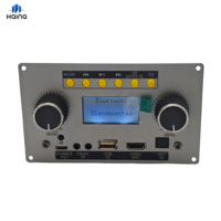 Carte amplificateur audio Bluetooth 5.0 à trois canaux avec télécommande et écran LED pour haut-parleur domestique