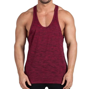 Camiseta sin mangas deportiva informal para gimnasio para hombre, camiseta muscular ligera de secado rápido de algodón 100% con diseño sin mangas con logotipo personalizado - Product Image 3