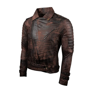 Chaqueta de cuero con estilo para hombre, Color personalizado, 100% - Product Image 4