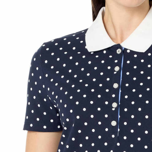 เสื้อโปโลสำหรับผู้หญิง230 GSM เสื้อ100% สีขาวล้วนแบบกำหนดเองเสื้อโปโลแขนสั้นสวมใส่สบายและมีสไตล์ - Product Image 3