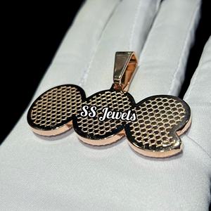 จี้900ตามสั่ง925เงินสเตอร์ลิงเครื่องประดับฮิปฮอปประดับเพชร VVS ประดับเพชรเย็นโรเดียมชุบปาร์ตี้สำหรับผู้ชายไอเดียของขวัญส่วนบุคคล - Product Image 4