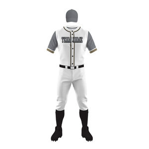 Uniforme de Béisbol para Hombre, Nuevo Diseño, Logotipo Personalizado Impreso, Tela de Color Sólido, Perfecto para Equipos, Entrenamientos y Partidos Profesionales - Product Image 2