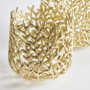 Urna de hierro tradicional brillante para flores, jarrón decorativo de mesa, diseño costero, ecológico, hecho a mano, maceta floral para bodas, Zahid Exports - Product Image 2
