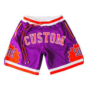 Custom Wholesale Embroidery Boys Logo With Pocket Team Sublimation Kids Vintage Basket Ball Mesh Basketball <b>Shorts</b> - Product Image 6