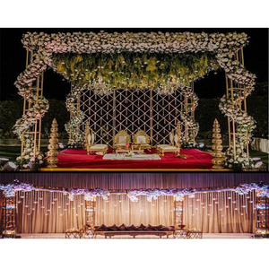 Mandap de Metal para decoración de bodas al aire libre, accesorio de Metal para eventos de ensueño en Reino Unido/escenario - Product Image 1