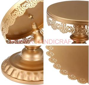 Lot de 8 supports à gâteaux dorés pour gâteaux piédestal Dessert présentoir à cupcakes à plusieurs niveaux plateau de bonbons aux fruits décorations de fête - Product Image 3