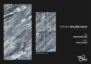 Carreaux de sol en porcelaine polie émaillée de haute qualité à bas prix 60x120cm pour le salon Carreaux de sol intérieurs de l'Inde - Product Image 4