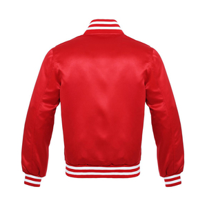 Chaqueta bomber de satén de lujo con bordado de dragón y forro acolchado para moda urbana elevada hecha en Pakistán - Product Image 2