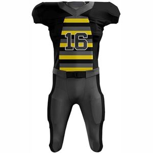 Maillot de football américain pour adulte, design personnalisé OEM, respirant, anti-humidité, protection UV, vêtements d'entraînement, manches courtes - Product Image 5