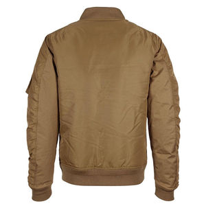 Chaqueta Bomber de Moda de Invierno en Oferta, Cuello Alto Sólido con Cierre de Cremallera, Color y Logotipo Personalizados para Hombre, Estilo Urbano - Product Image 3