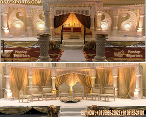 Pilares de dientes de elefante clásicos para interiores, Mandap DE BODA indio del Sur, pilar de colmillo de elefante, Mandap de elefante indio para boda - Product Image 6