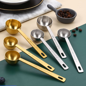 Herramienta de cocina precisa Acero inoxidable Plata Oro Acabado Cucharas medidoras Herramientas de cocina para hornear esenciales Uso en restaurante - Product Image 1