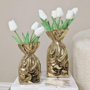 Florero para decoración del hogar, florero y macetas de estilo rural para suelo, decoración de boda, artículos artesanales, superventas - Product Image 3