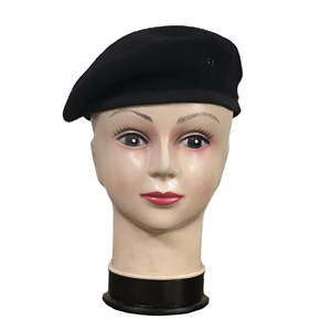 100% <b>Wool</b> Tactical <b>Beret</b> Hat Unisex Formal Style Breathable Anti-Static in Red Black Green for Outdoor Wear High Quality Cheap - Product Image 1