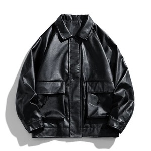 Wholesale US Size <b>Man</b> Leather <b>Jacket</b> Plus <b>Velvet</b> Winter Coat <b>Jackets</b> Motorcycle Pu Faux Leather <b>Jacket</b> with Removable Hood - Product Image 5