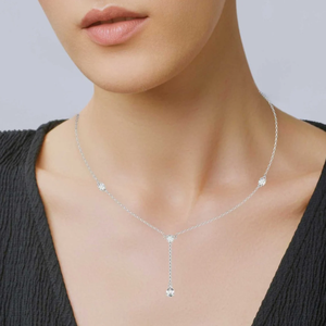 10k or massif laboratoire cultivé diamant collier laboratoire cultivé diamant mariage collier femmes pendentif collier pour anniversaire bijoux - Product Image 4