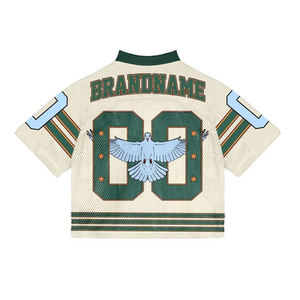 Maillot Vintage 100% polyester Sublimation et Logo Brodé Imprimé Logo Équipe Personnalisé Vintage 100% polyester - Product Image 2